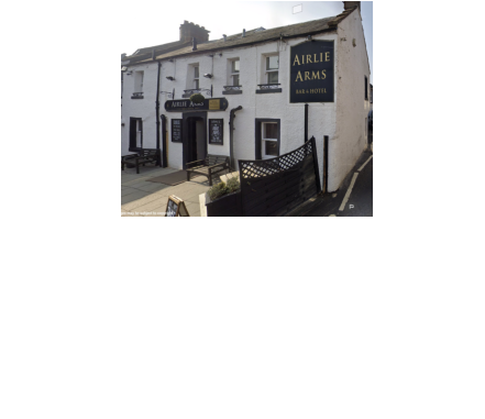 Airlie Arms Hotel The Airlie Arms is a traditional, family run hotel in the heart of Kirriemuir, offering comfortable accomodation. The hotel offers a range of freshly prepared food, including breakfast, bar lunches & suppers.